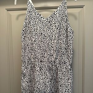 Black and White Polka Dot Romper